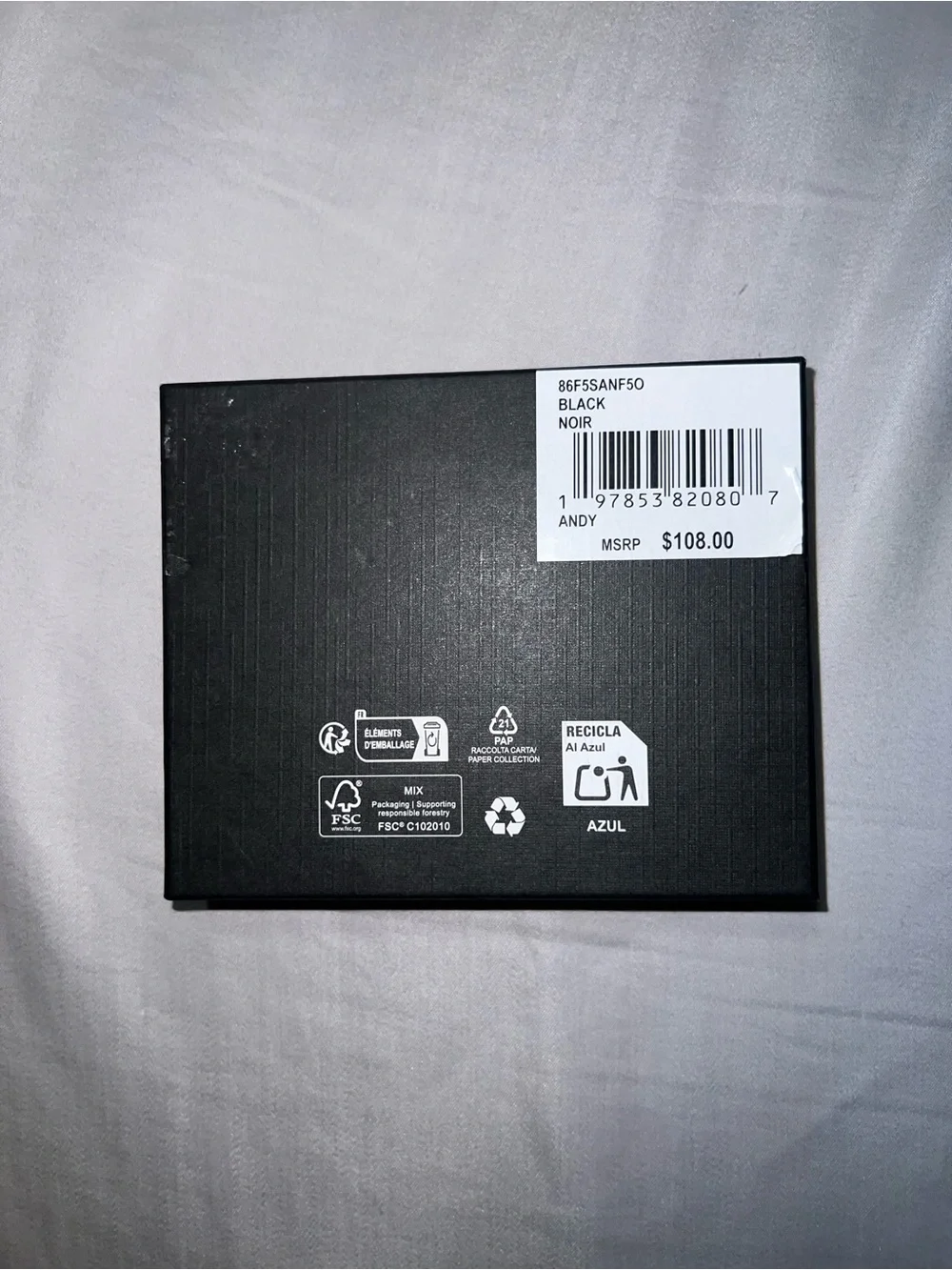 Black Monogram Michael Kors wallet